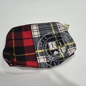 Estee Lauder Plaid Fabric  Women's Travel Cosmetic Pouch